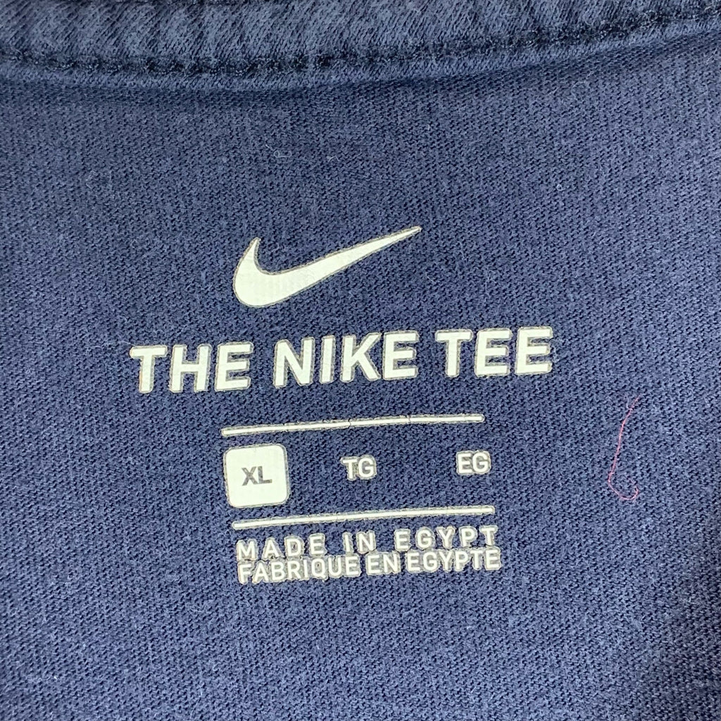 NIKE Men's Navy Crewneck Diamond Print Short Sleeve T-Shirt SZ XL