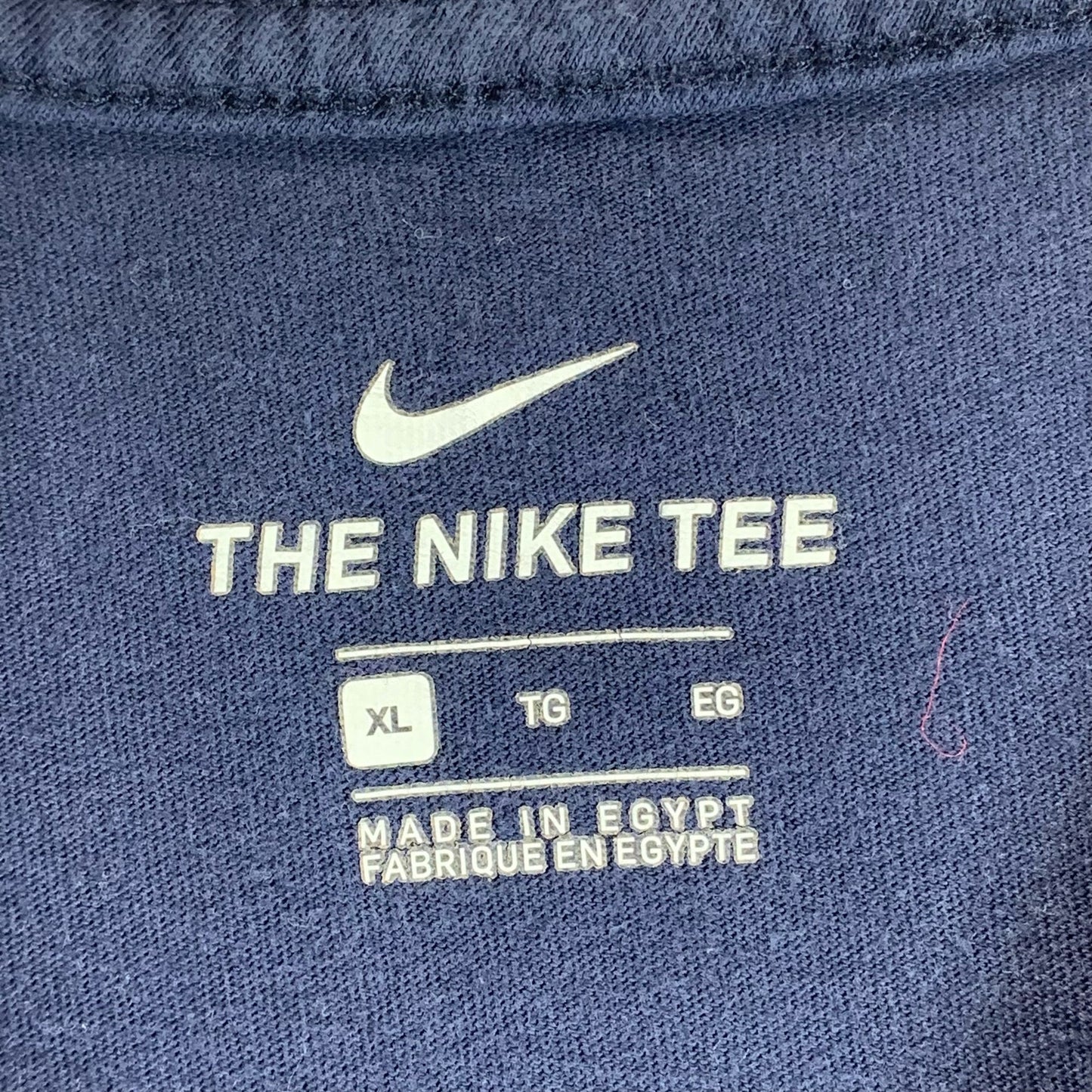 NIKE Men's Navy Crewneck Diamond Print Short Sleeve T-Shirt SZ XL