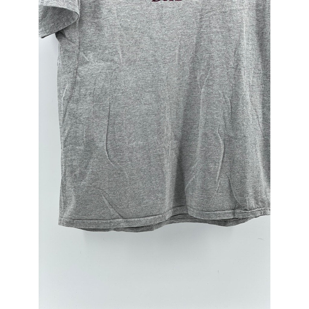 CHAMPION Men's Gray Crewneck Short Sleeve Logo Casual T-Shirt SZ M