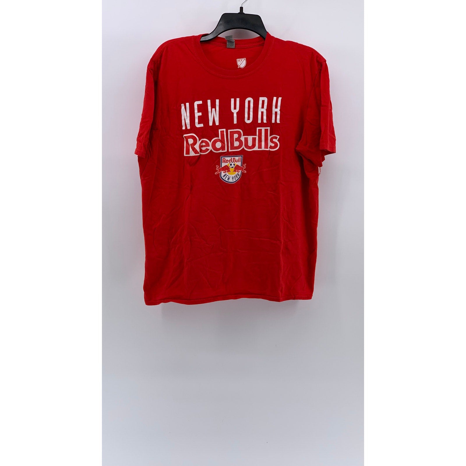 UNBRANDED Men's Red New York Red Bulls Graphic Crewneck Short Sleeve T-Shirt SZL