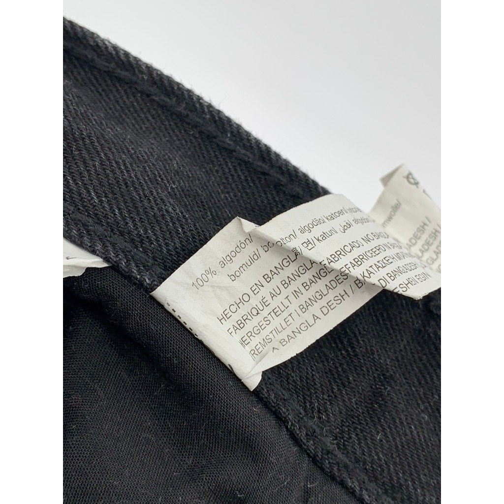 ZARA Men's Black Denim Straight-Leg Regular-Fit Five Pocket Jeans SZ 29