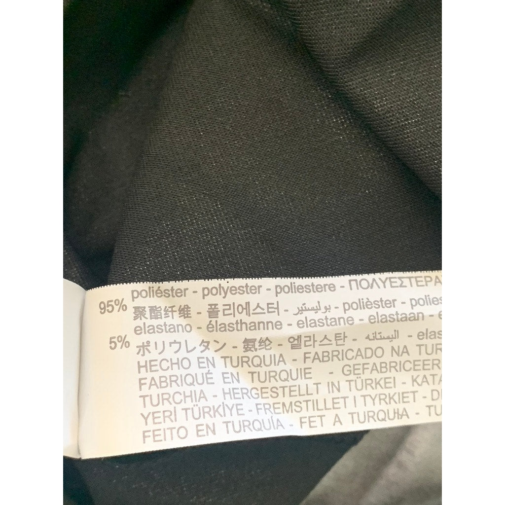 ZARA Women's Gray Metallic Faux Leather Pull-On Swing Skirt SZ 13-14(S)