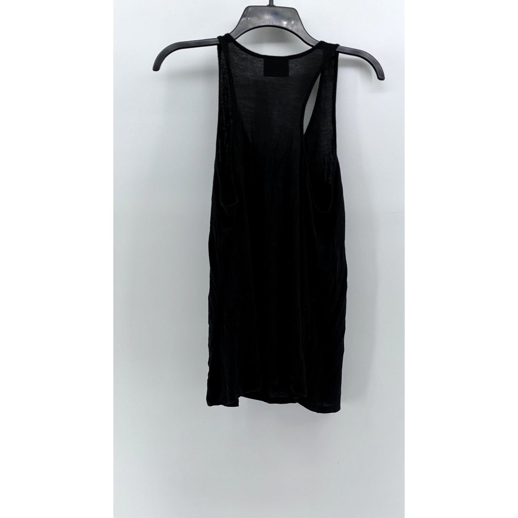 SIDE CCA Women's Vintage Black-Multi Sequin Embellished Shell Tank Top SZ L