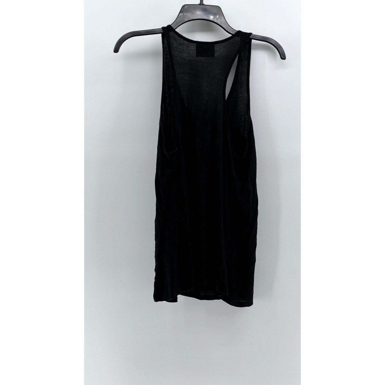 SIDE CCA Women's Vintage Black-Multi Sequin Embellished Shell Tank Top SZ L