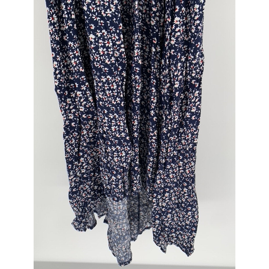 A NEW APPROACH Womens Floral Print High-Low Midi Dress SZ M