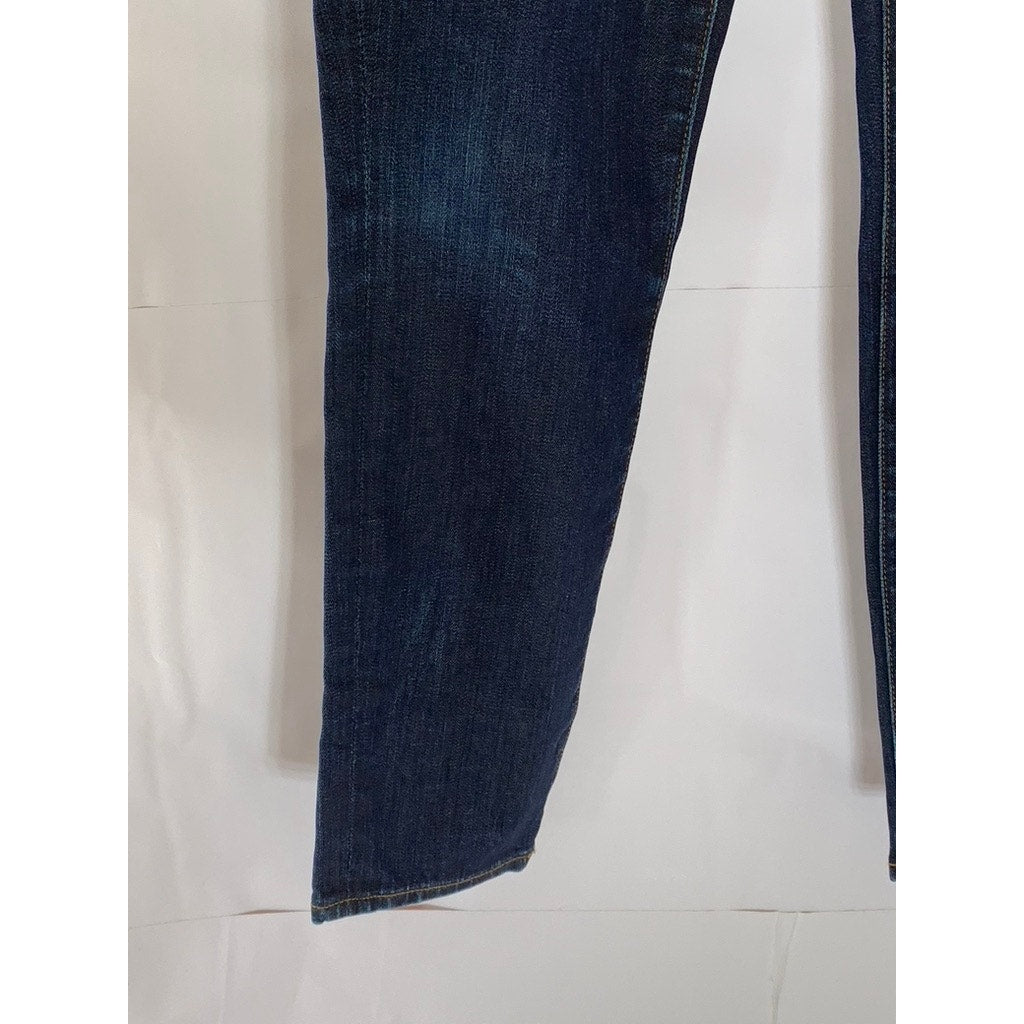 J. CREW Women's Dark Blue Denim Toothpick Skinny-Leg Five-Pocket Ankle Jean SZ27