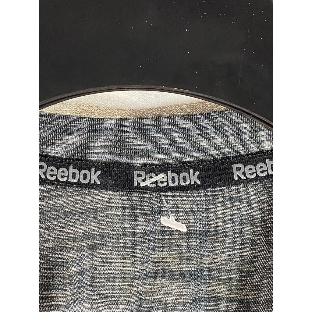 REEBOK Men's Gray Crewneck Welt Pocket Short Sleeve Active T-Shirt SZ M