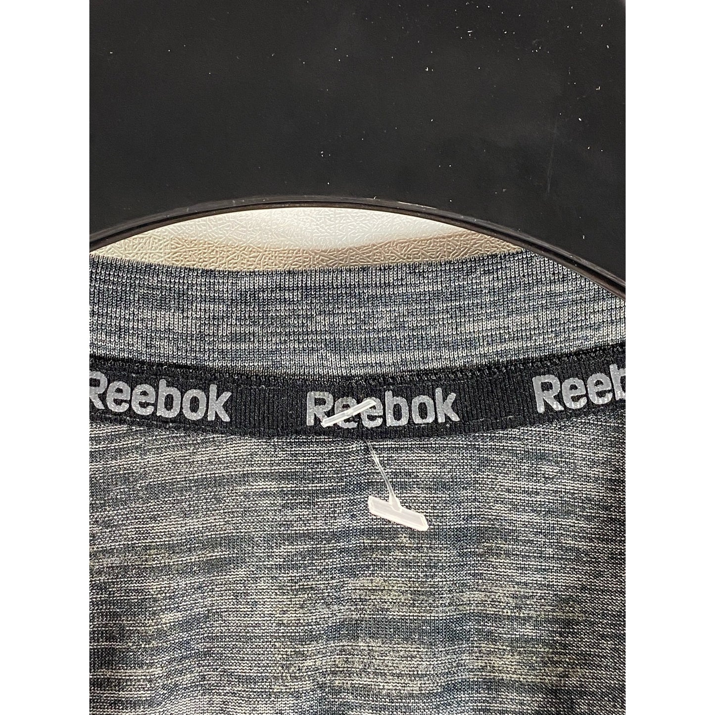 REEBOK Men's Gray Crewneck Welt Pocket Short Sleeve Active T-Shirt SZ M