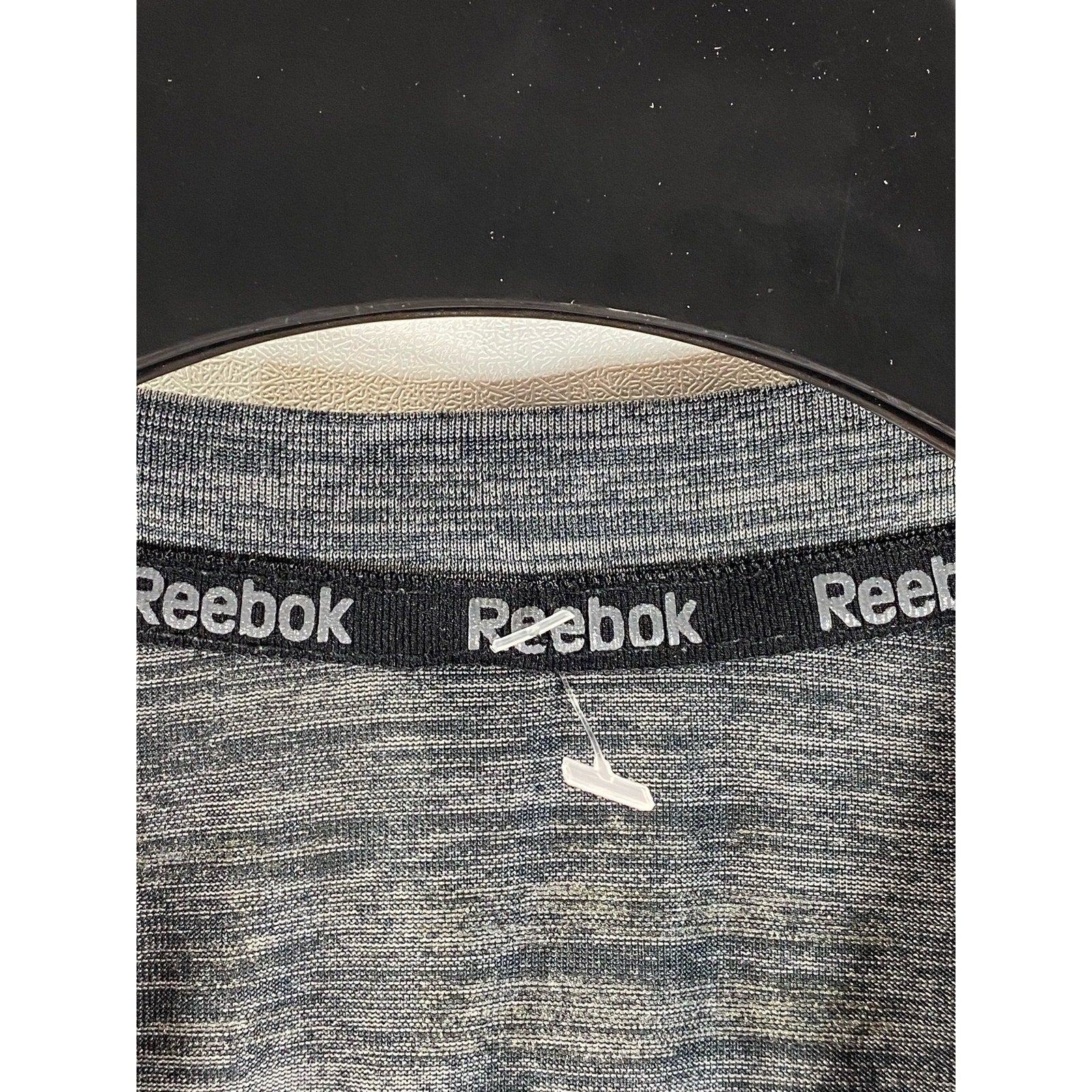 REEBOK Men's Gray Crewneck Welt Pocket Short Sleeve Active T-Shirt SZ M