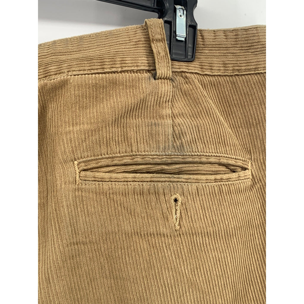BROOKS SPORT Men's Tan Corduroy Straight-Leg Regular-Fit Pant SZ 36X30