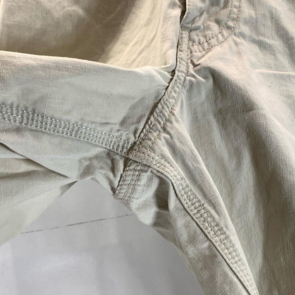 LUCKY BRAND BY GENE MONTESANO Men's Beige Regular-Fit Chino Shorts SZ 32