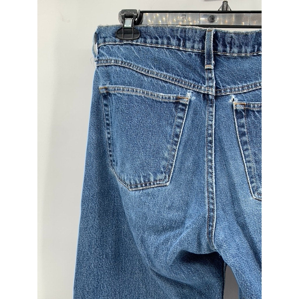 WRANGLER Men's Blue Vintage Distressed Regular-Fit Jeans SZ 33X30