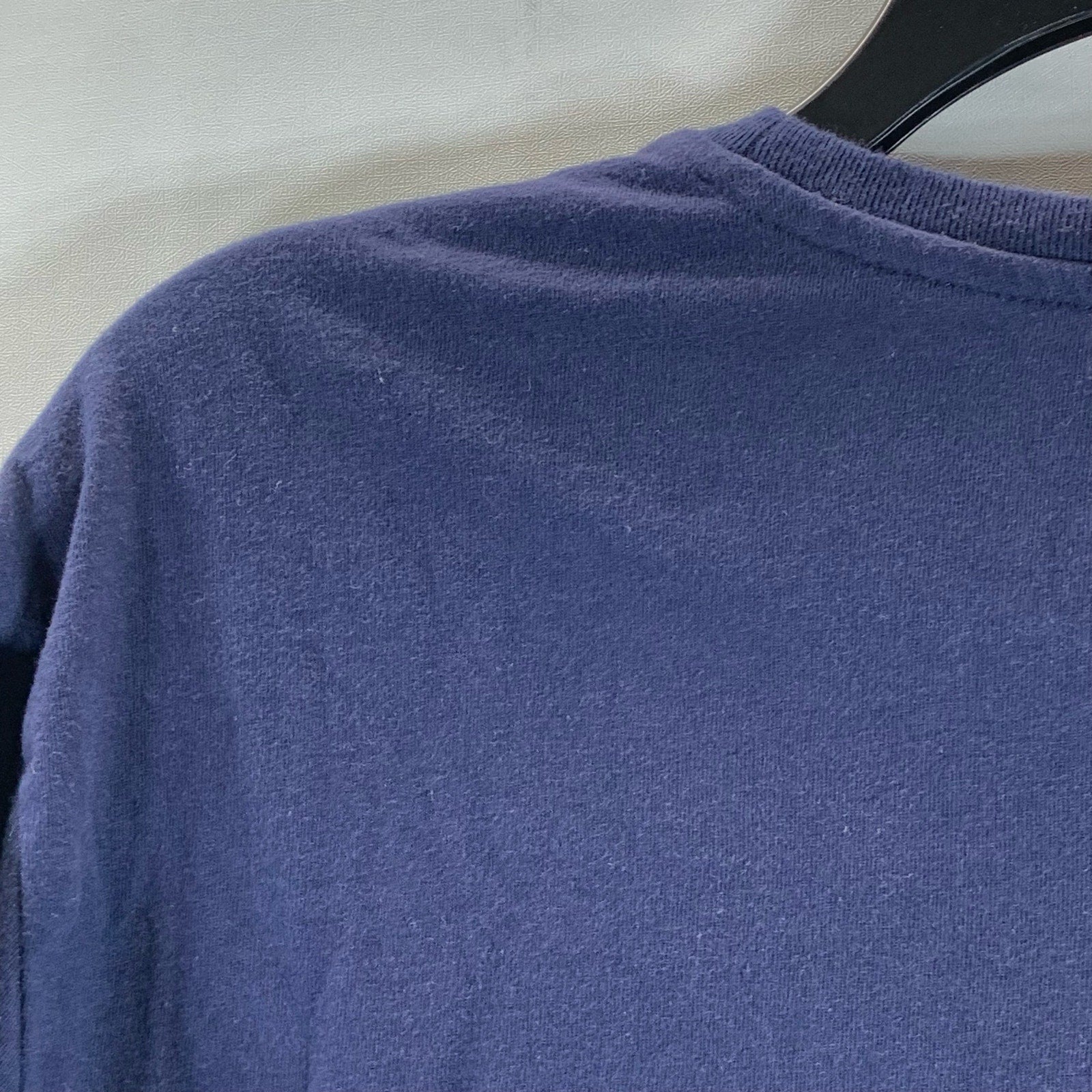 GOODFELLOW & CO Men's Navy Solid Crewneck Standard-Fit Short Sleeve Shirt XL