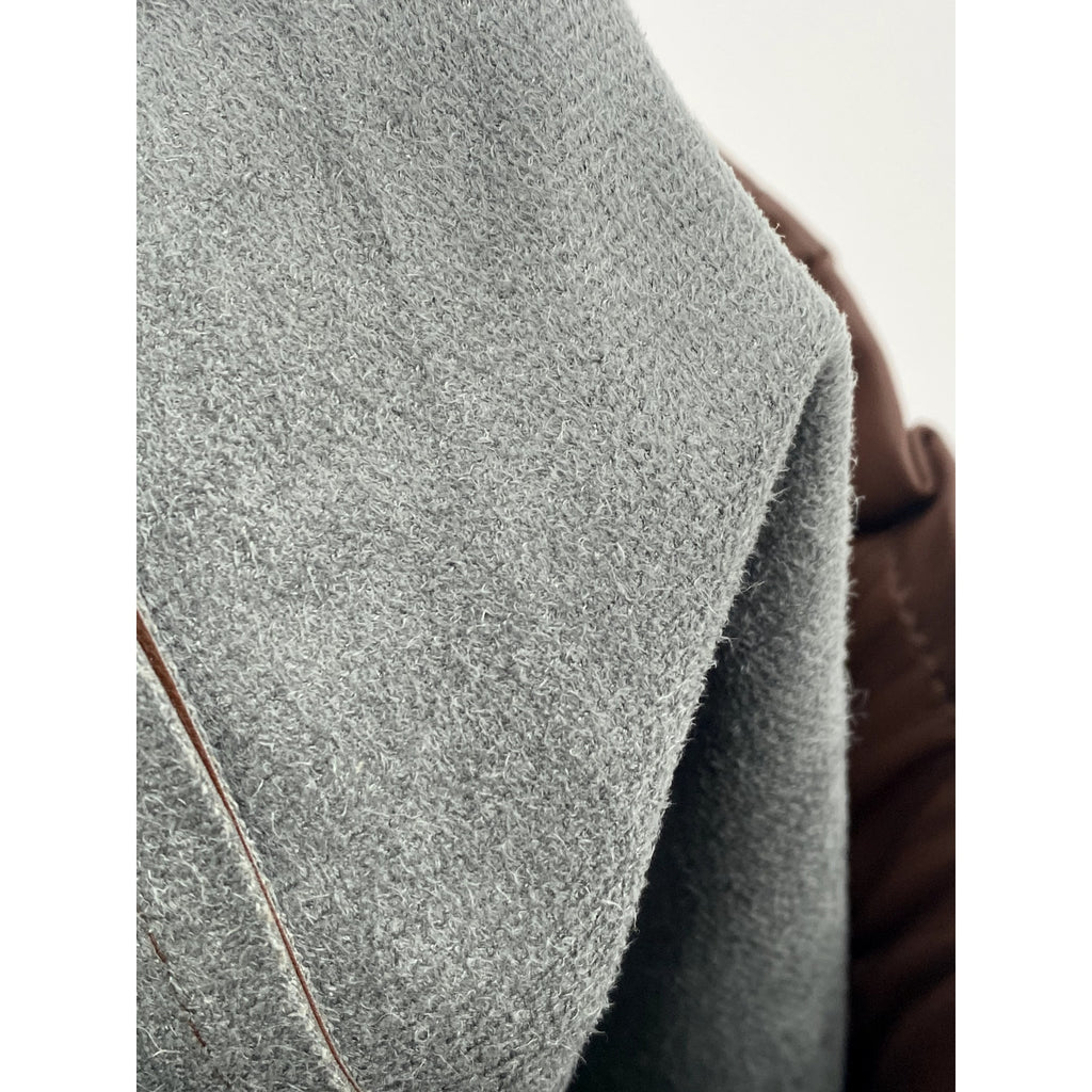 FORVER 21 Women's Brown Faux-Leather Pull-On Cuffed Paperbag Shorts SZ XS