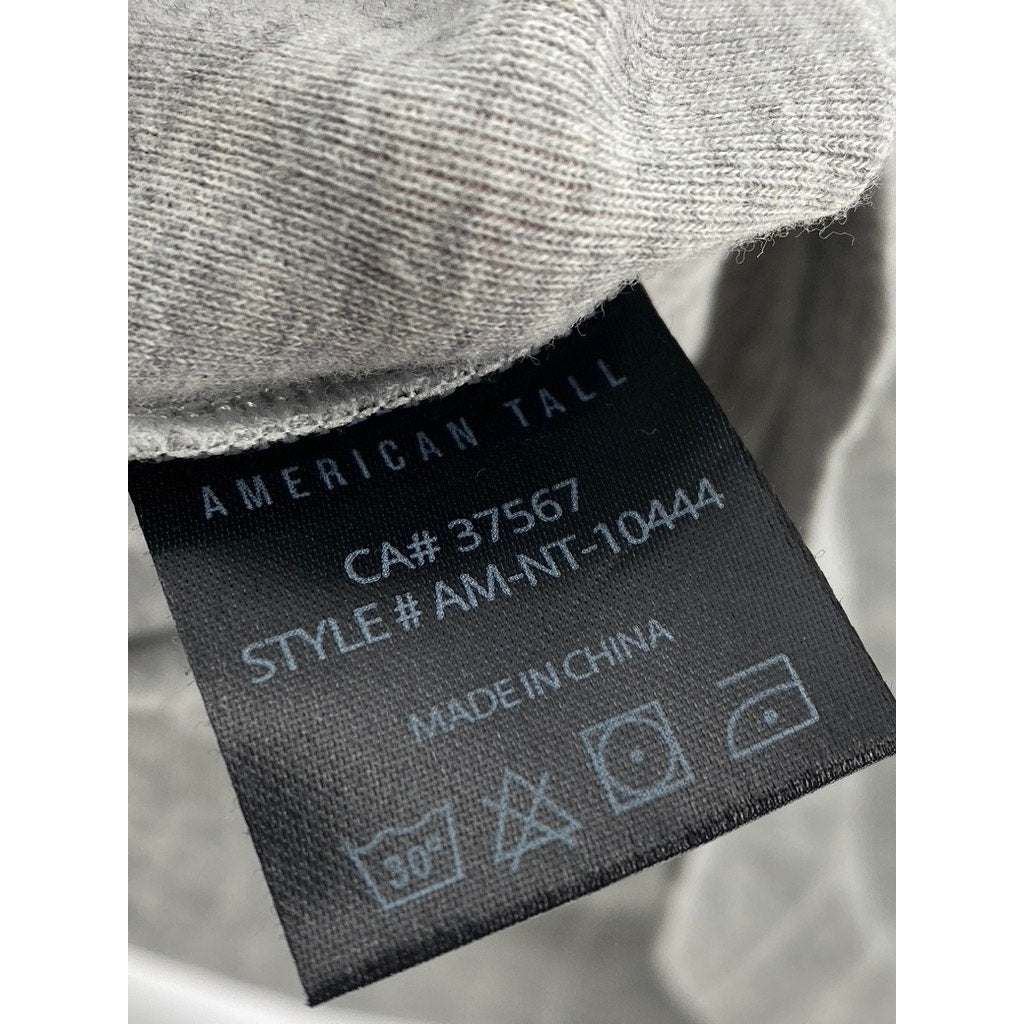 AMERICAN TALL Men's Light Gray Casual Crewneck Sleeveless Underlayer Tank SZ M-T