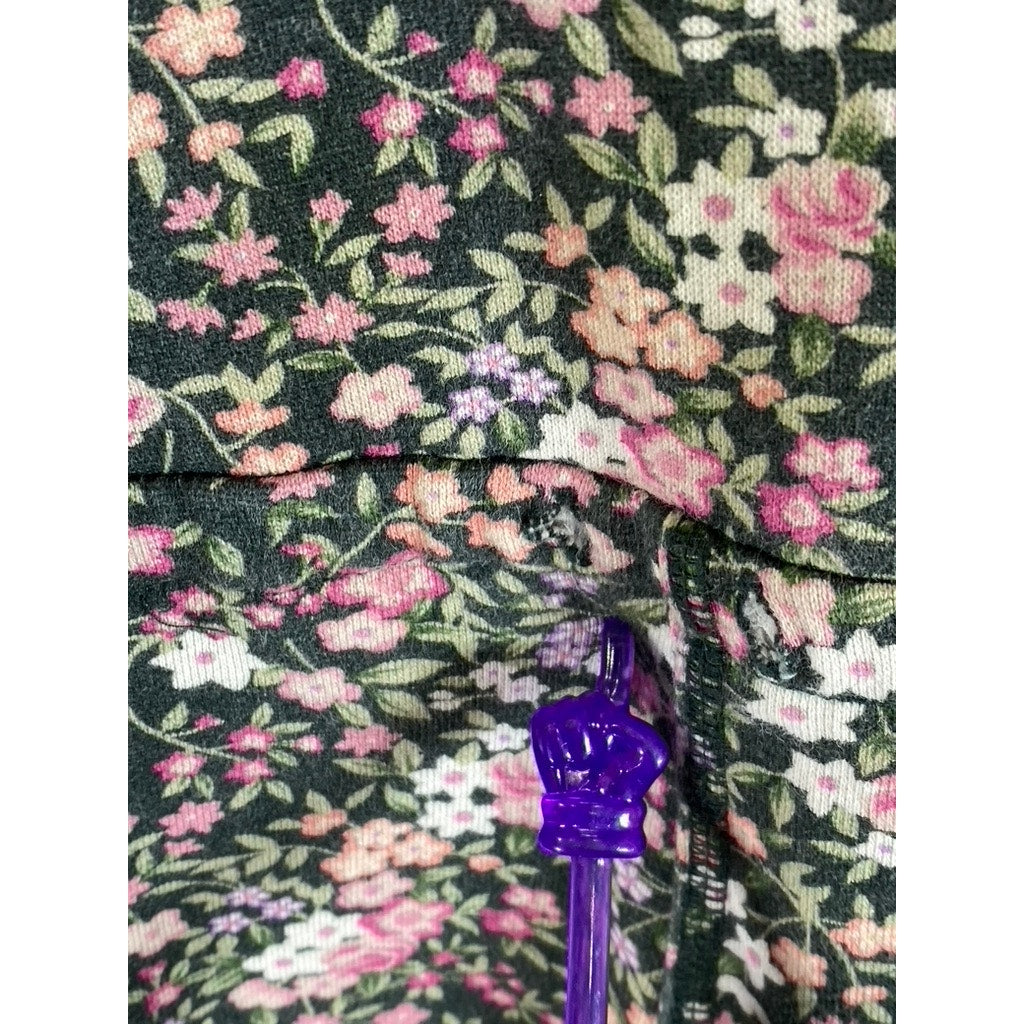 SELKIE Women's Cottage Floral All Over Long Sleeve Knee Patch Jumpsuit SZ S