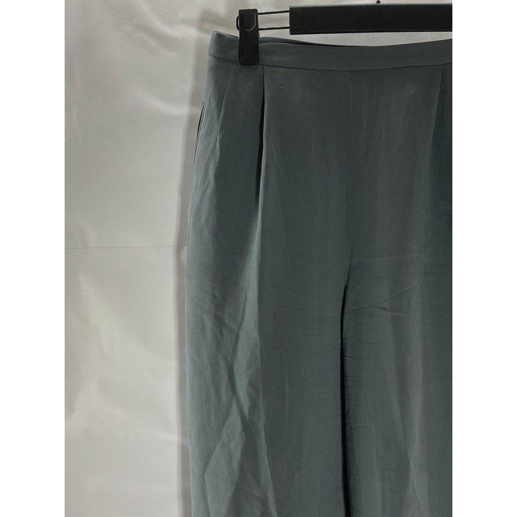 VALERIE STEVENS Women's Vintage Petite Gray Silk Pleated Dress Pant SZ 6P