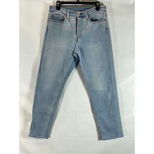 LEVI'S Women's Light Blue Denim Five-Pocket Button-Fly Skinny Jeans SZ 30