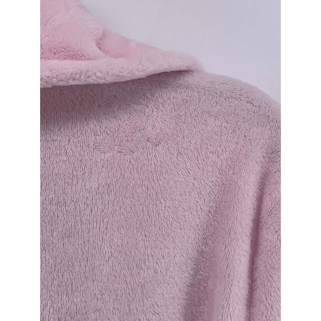 NICOLE MILLER Women's Pink Belted Polyester Robe SZ M