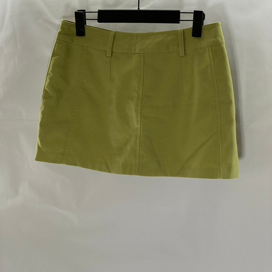 CHAV SEOUL Women's Green Straight Fitted Extra Mini Skirt SZ M