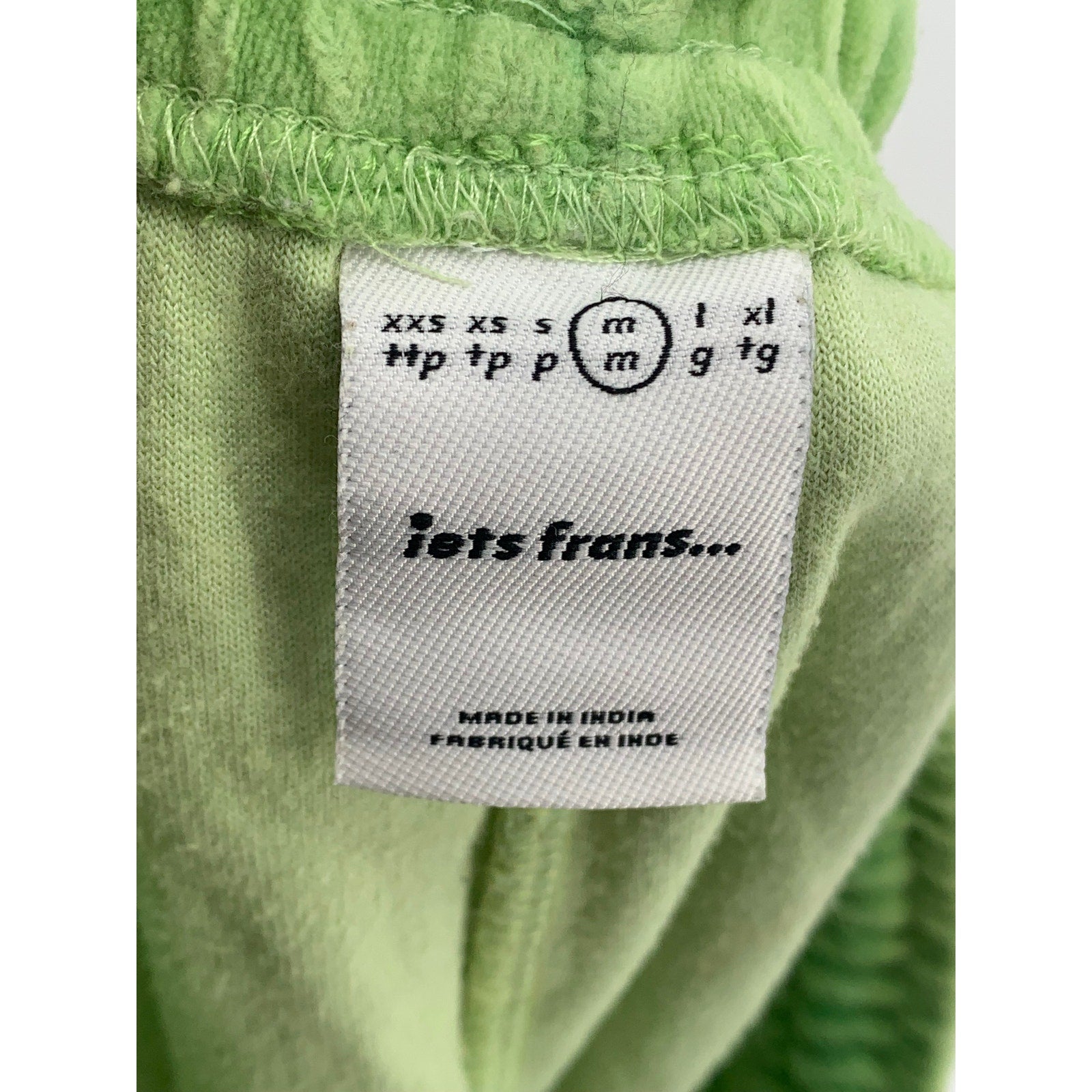 IETS FRANS Women's Green Velour Drawstring Pull-On Shorts SZ M