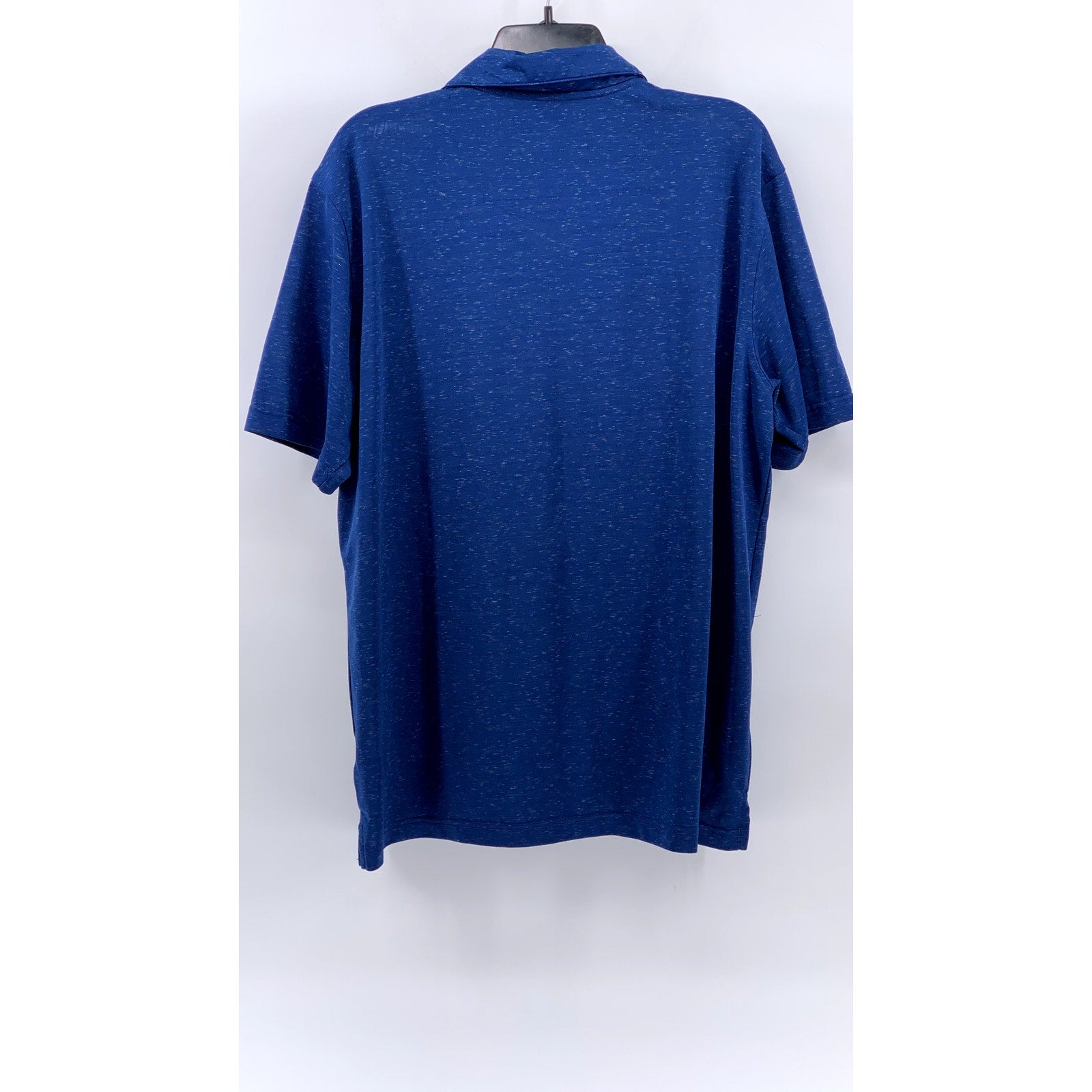 PEBBLE BEACH Men's Blue Embroidered Logo Polo Shirt SZ L