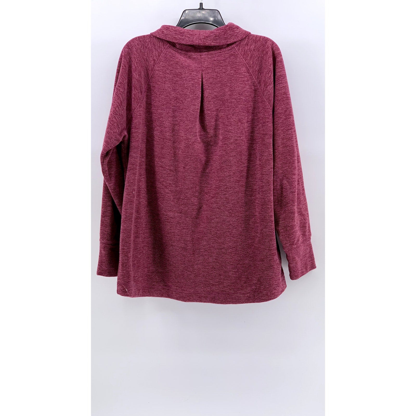 DSG Women's Red Cowl-Neck Fleece Pullover Sweater SZ 2XL