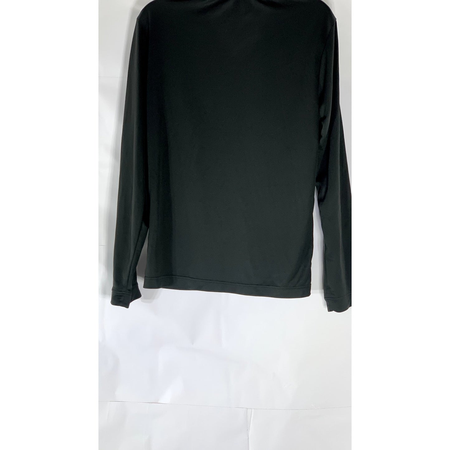 ADIDAS Women's Black Solid Mock-Stand Collar Zip-Up Sweatshirt SZ S