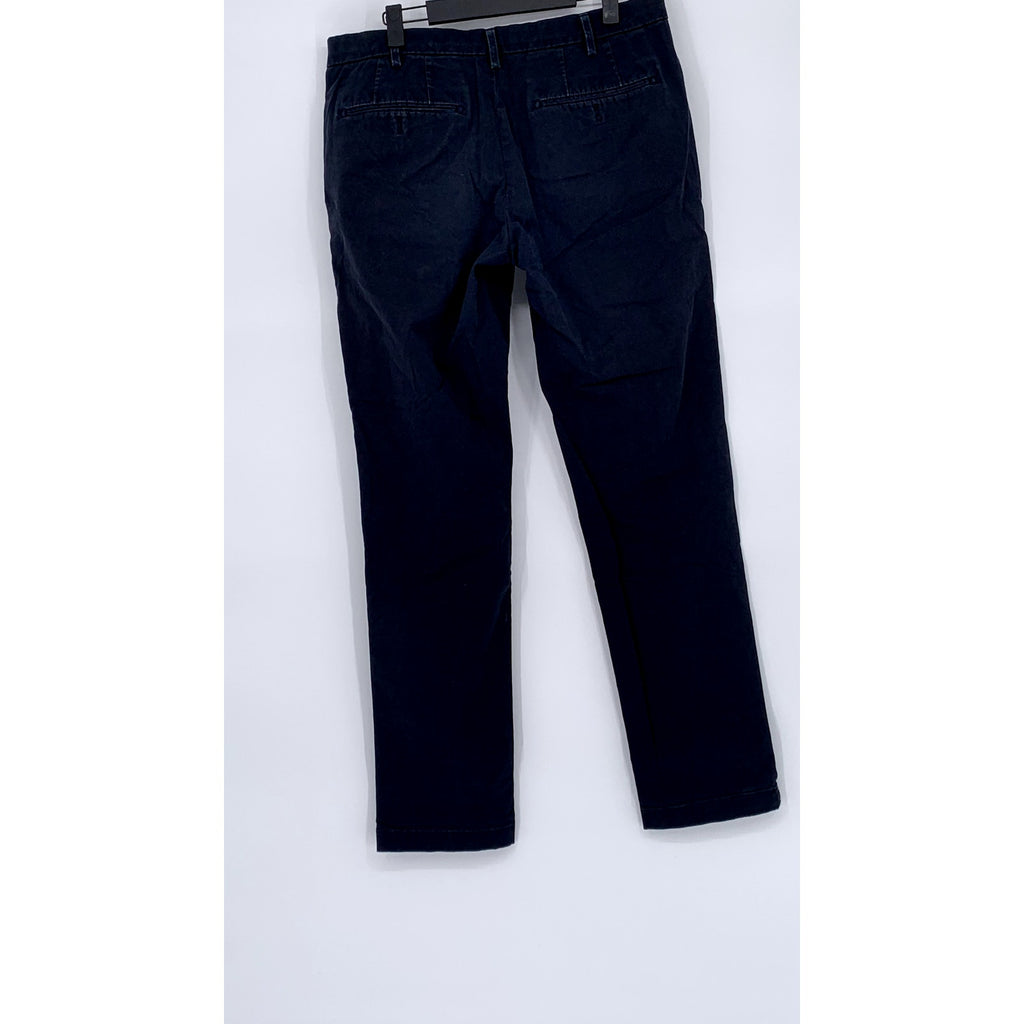 UNIQLO Men's Navy Blue Regular-Fit Straight-Leg Chino Pants SZ 32X34
