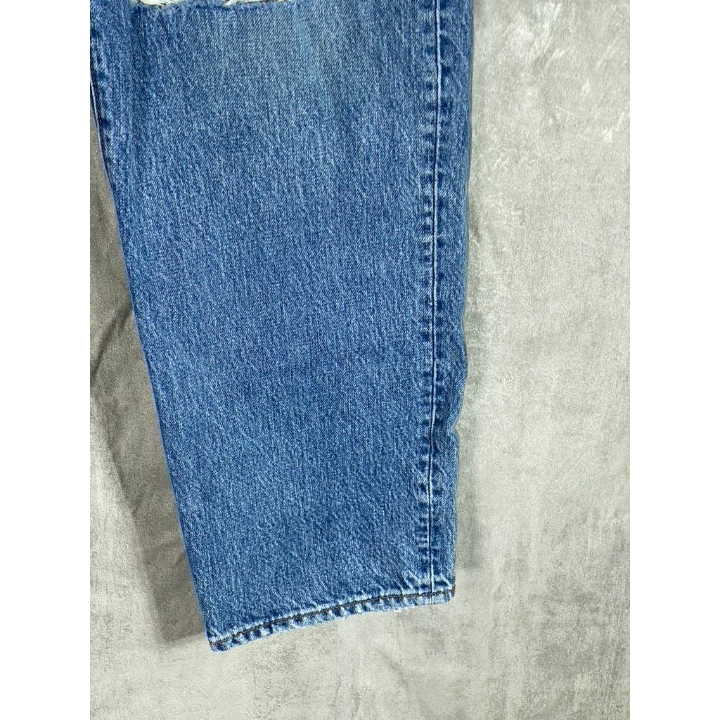 MADEWELL Women's Brockport Wash Low-Rise Distressed The Dad Jeans SZ 26