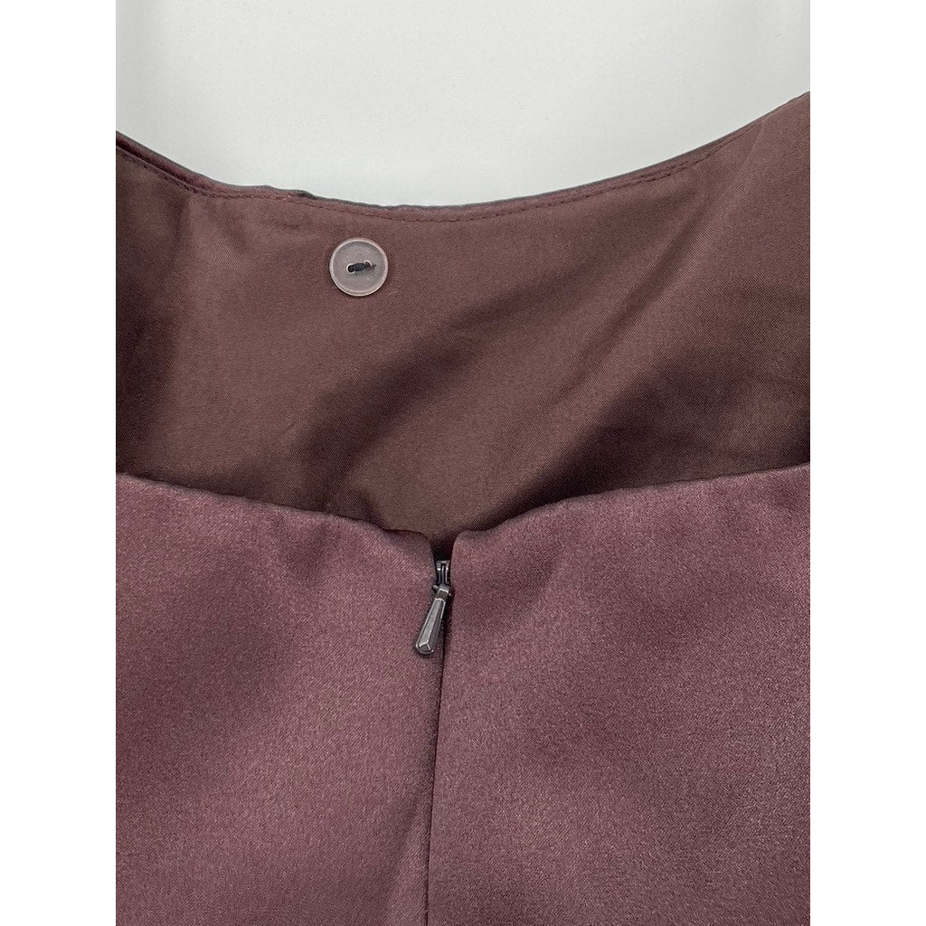 DAVID'S BRIDAL Women's Brown Strapless 2pc Gown SZ 26