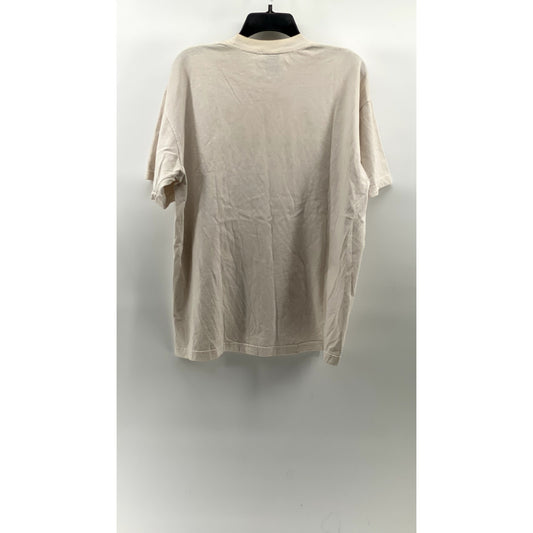 ONLYNY Men’s Beige ‘New Yawk’ Crewneck Short Sleeve Logo T-Shirt SZ L