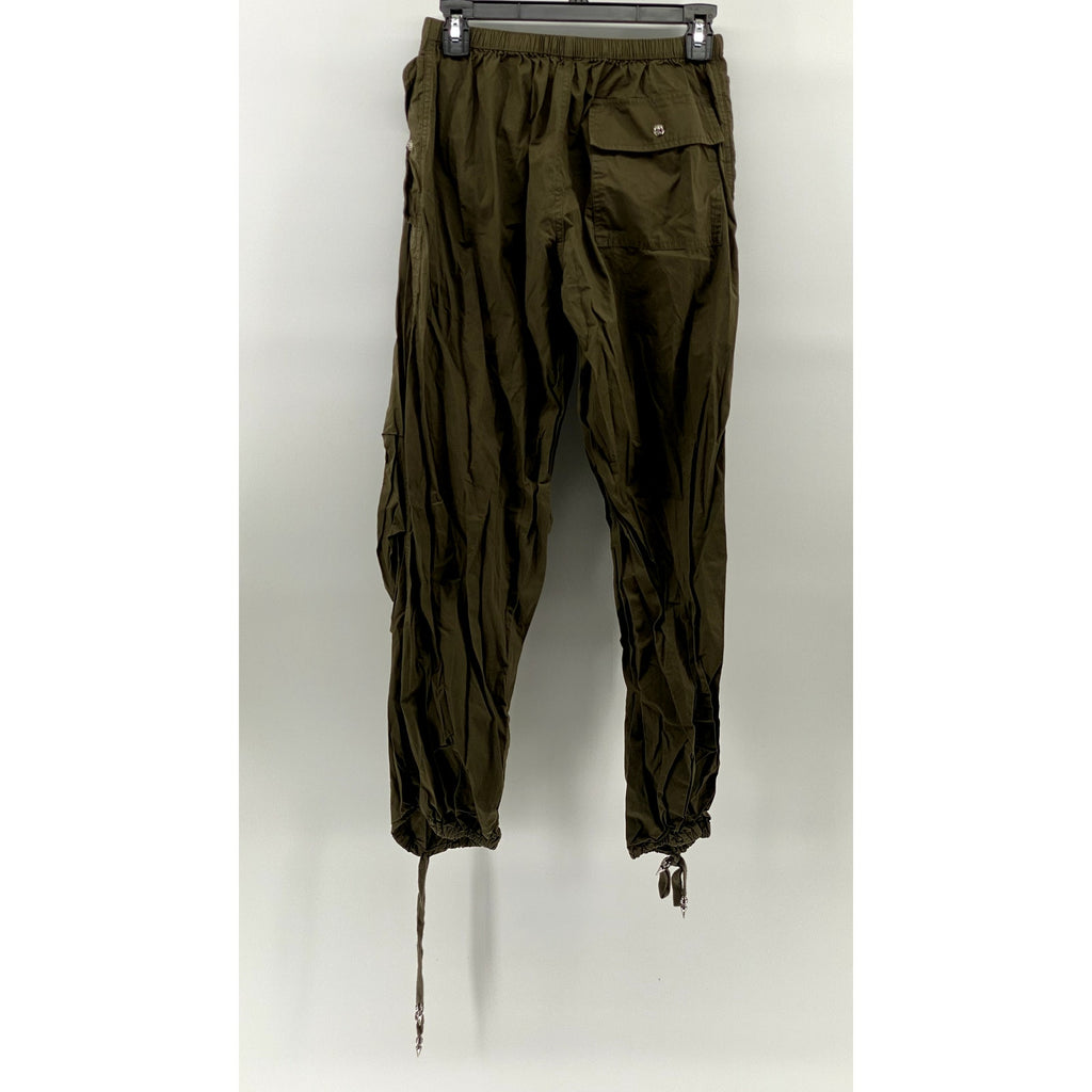 CHILLCHES Women's Olive Green Drawstring Pull-On Jogger Pant SZ M