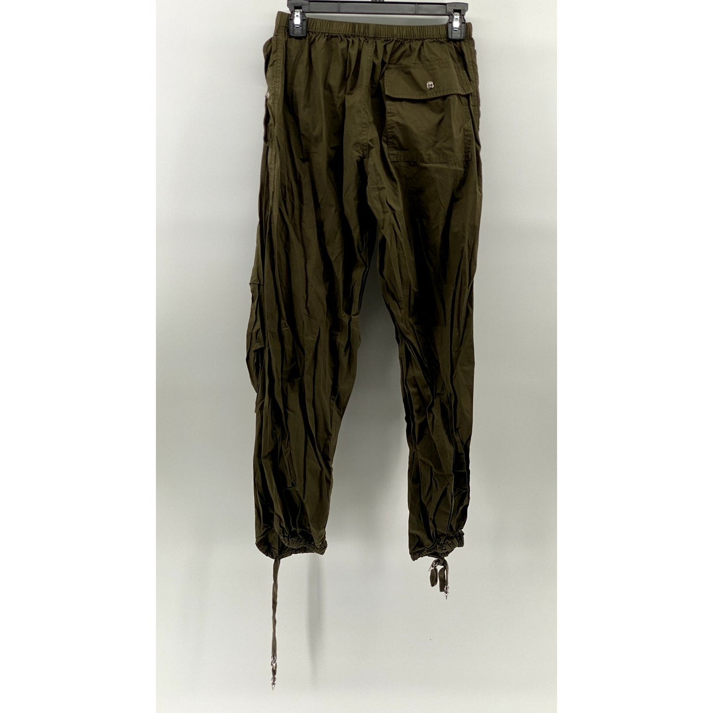 CHILLCHES Women's Olive Green Drawstring Pull-On Jogger Pant SZ M