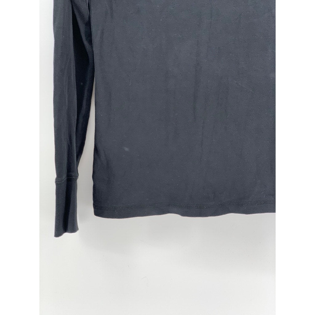 MOSSIMO SUPPLY CO. Women's Black Crewneck Long Sleeve Top SZ M