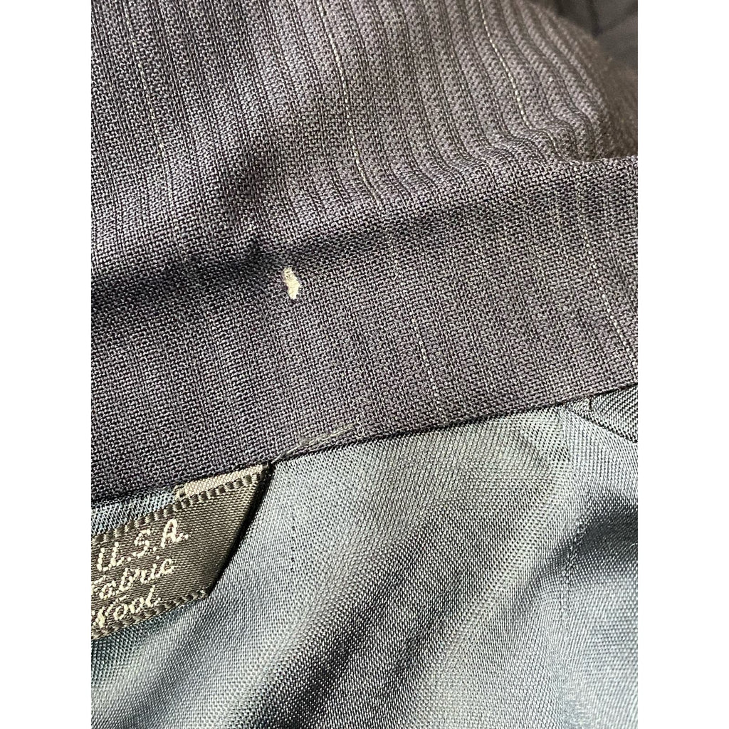 HALSTON Today's Man Men's Navy Pure Wool Vintage Two-Button Blazer SZ 40R