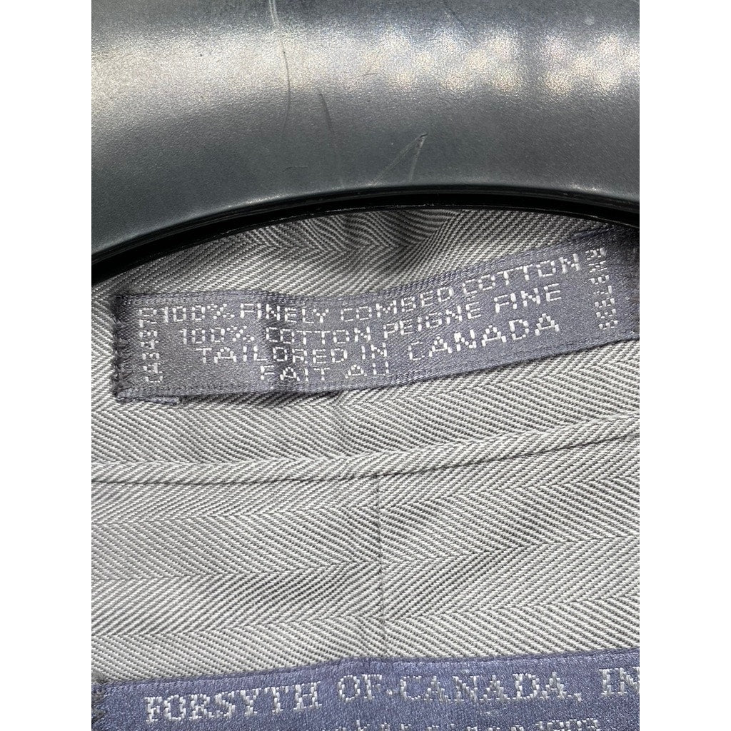 FORSYTH CANADA Button Down Mens Dress Shirt SZ (16 1/2 R)