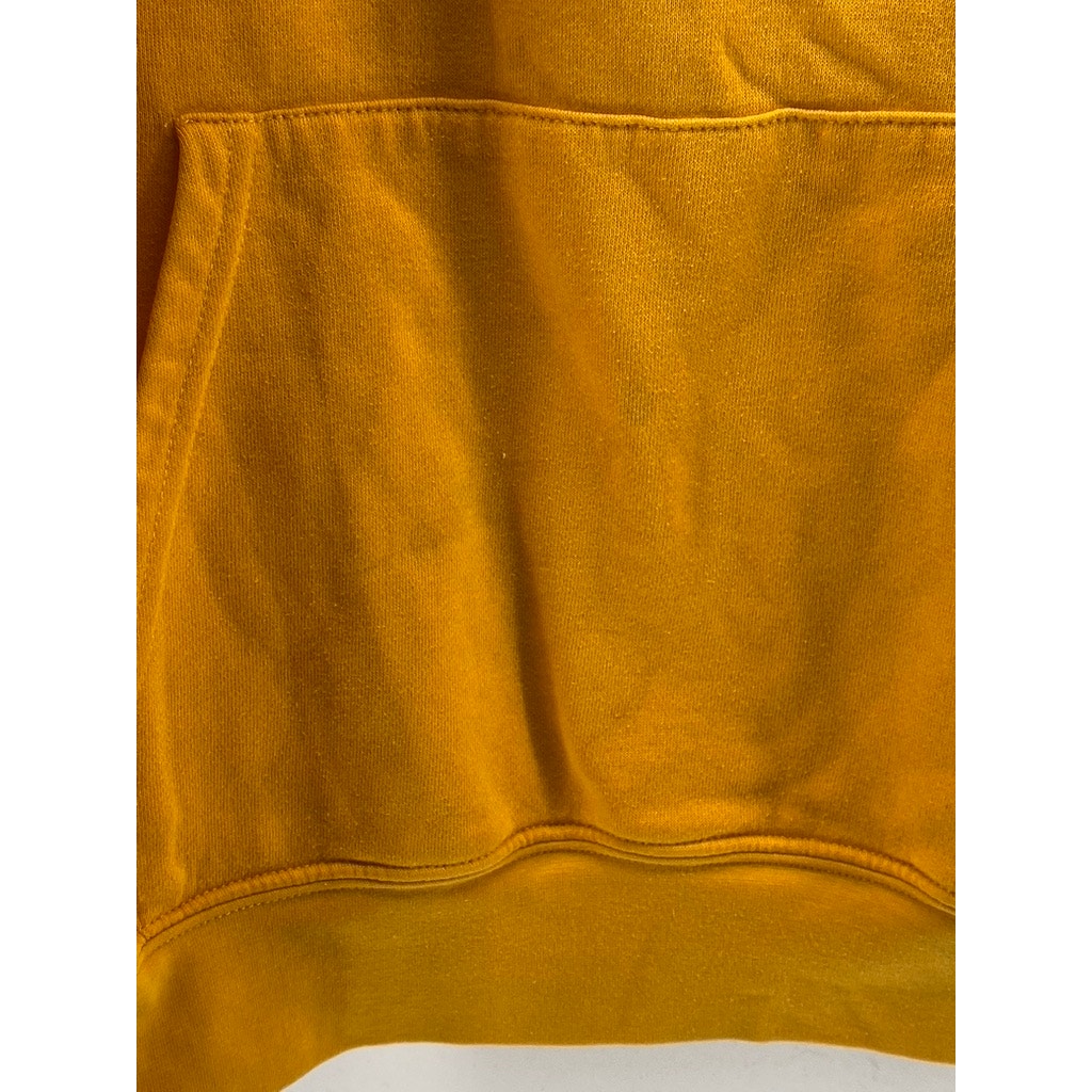 FOREVER 21 Men's Dark Yellow Checkered Motor Cross Casual Hoodie SZ M