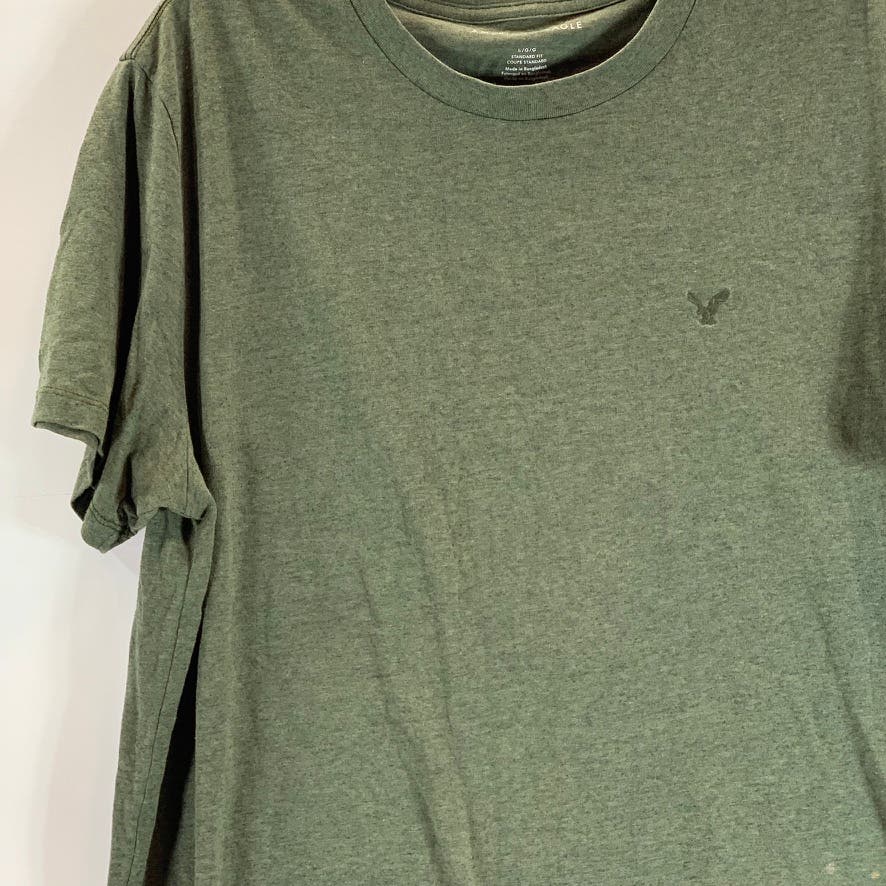 AMERICAN EAGLE OUTFITTERS Green Crewneck Short Sleeve T-Shirt SZ L