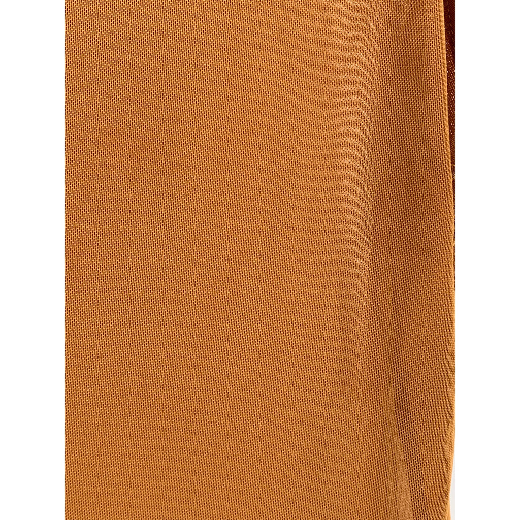 MESHKI Women's Orange Mesh Crewneck Sleeveless Dollie Tank Top SZ M