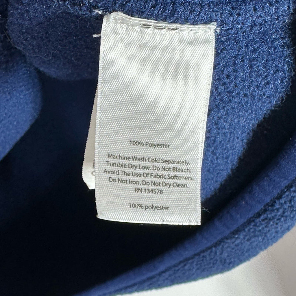 VINEYARD VINES Women's Navy/Aqua Fleece Quarter-Zip Pull-Over Sweatshirt SZ S