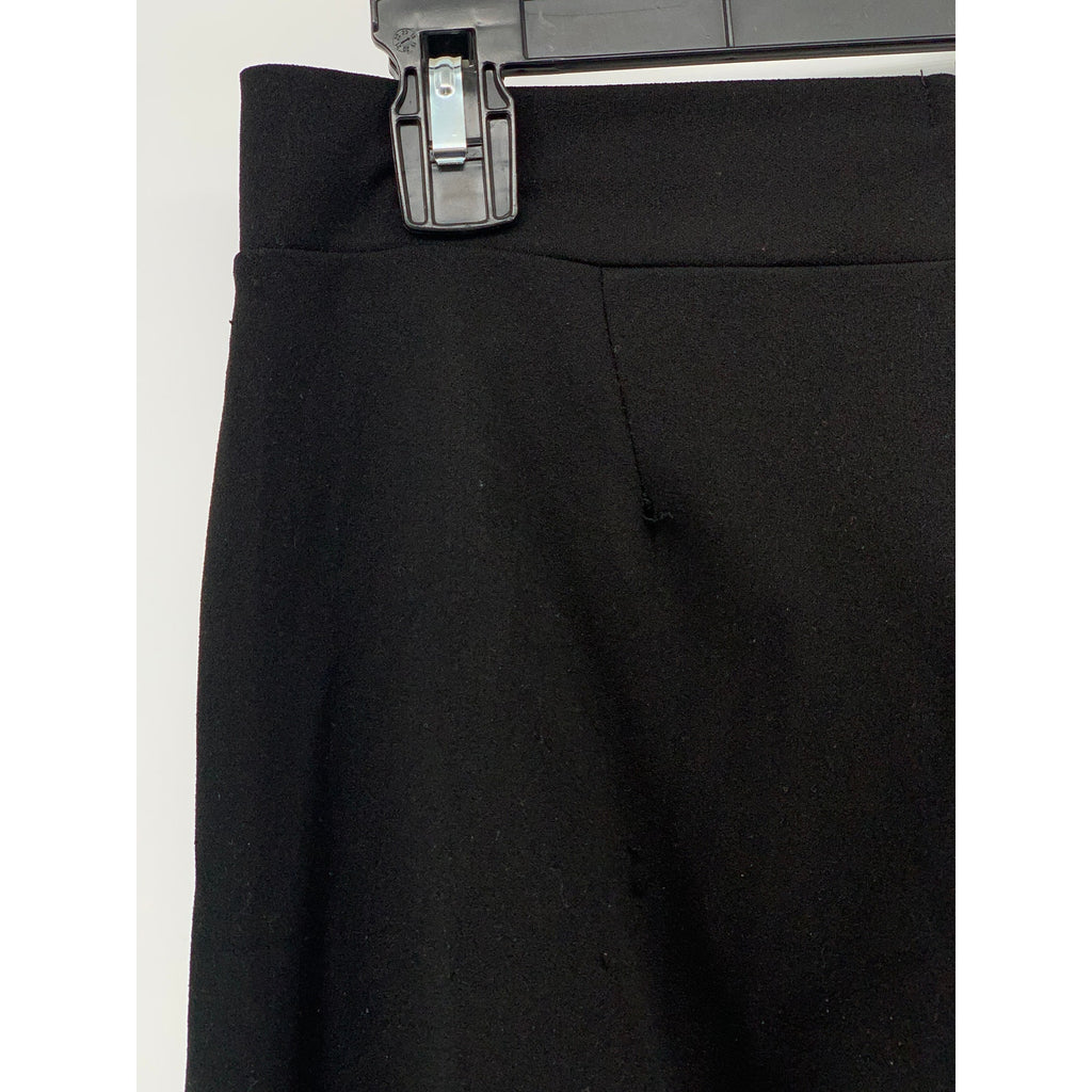 FASHION NOVA Women's Black High-Rise Asymmetrical Button Wide-Leg Pant SZ M