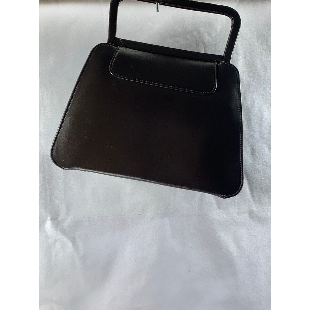 LOU TAYLOR MIAMI Women's Dark Brown Vintage 60's Faux Leather Handbag