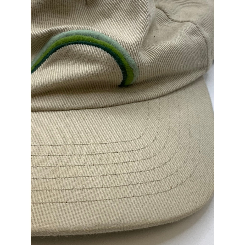 MOLLUSK Men's Beige Embroidered Adjustable Basketball Hat SZ OS