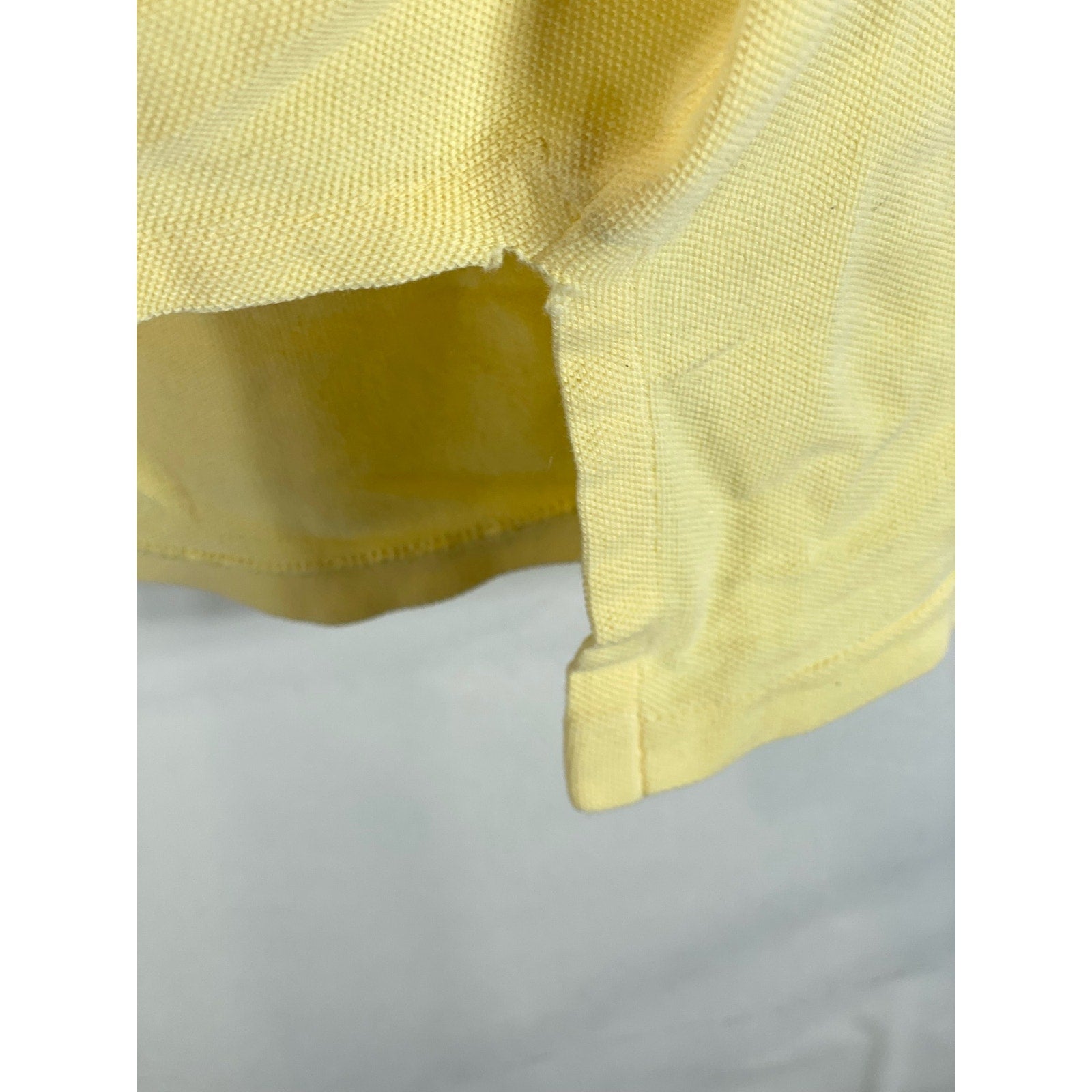 POLO BY RALPH LAUREN Men’s Yellow Vintage Regular-Fit Golf Club Logo Polo SZ XL