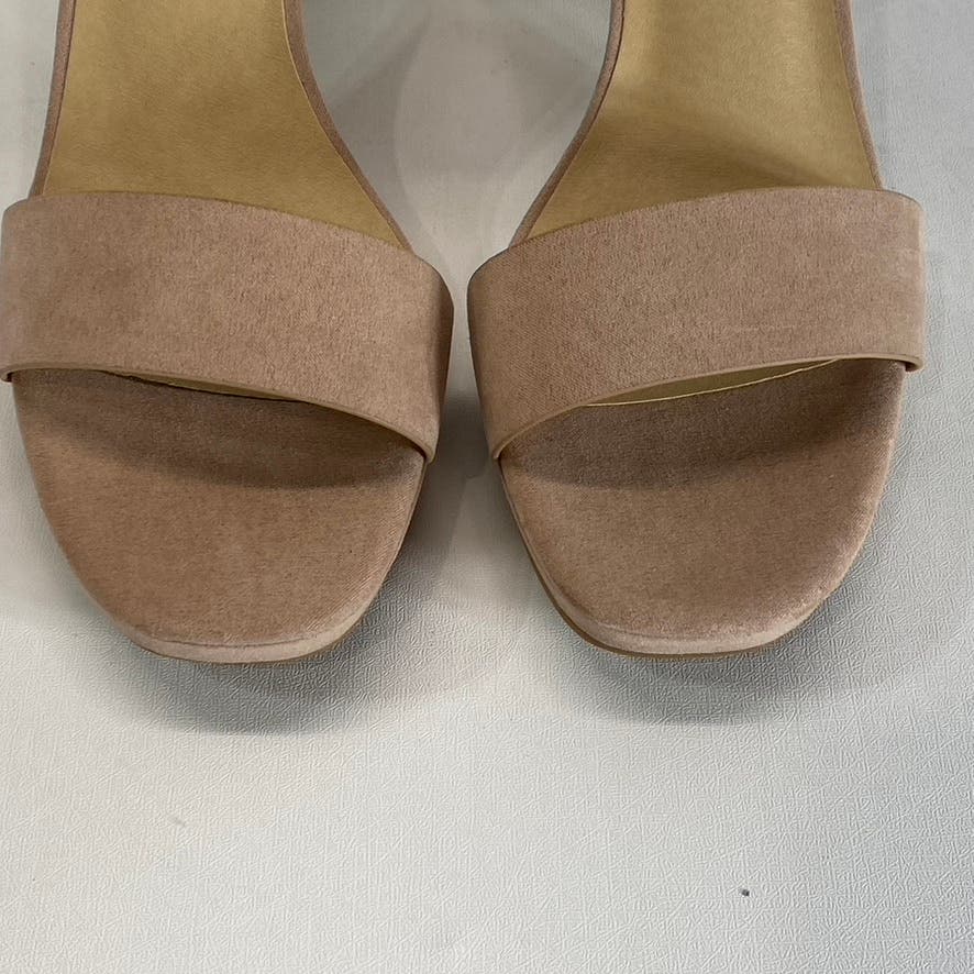 CHINESE LAUNDRY Women's Dark Nude Timi Ankle-Strap Square-Toe Dress Sandal SZ9.5