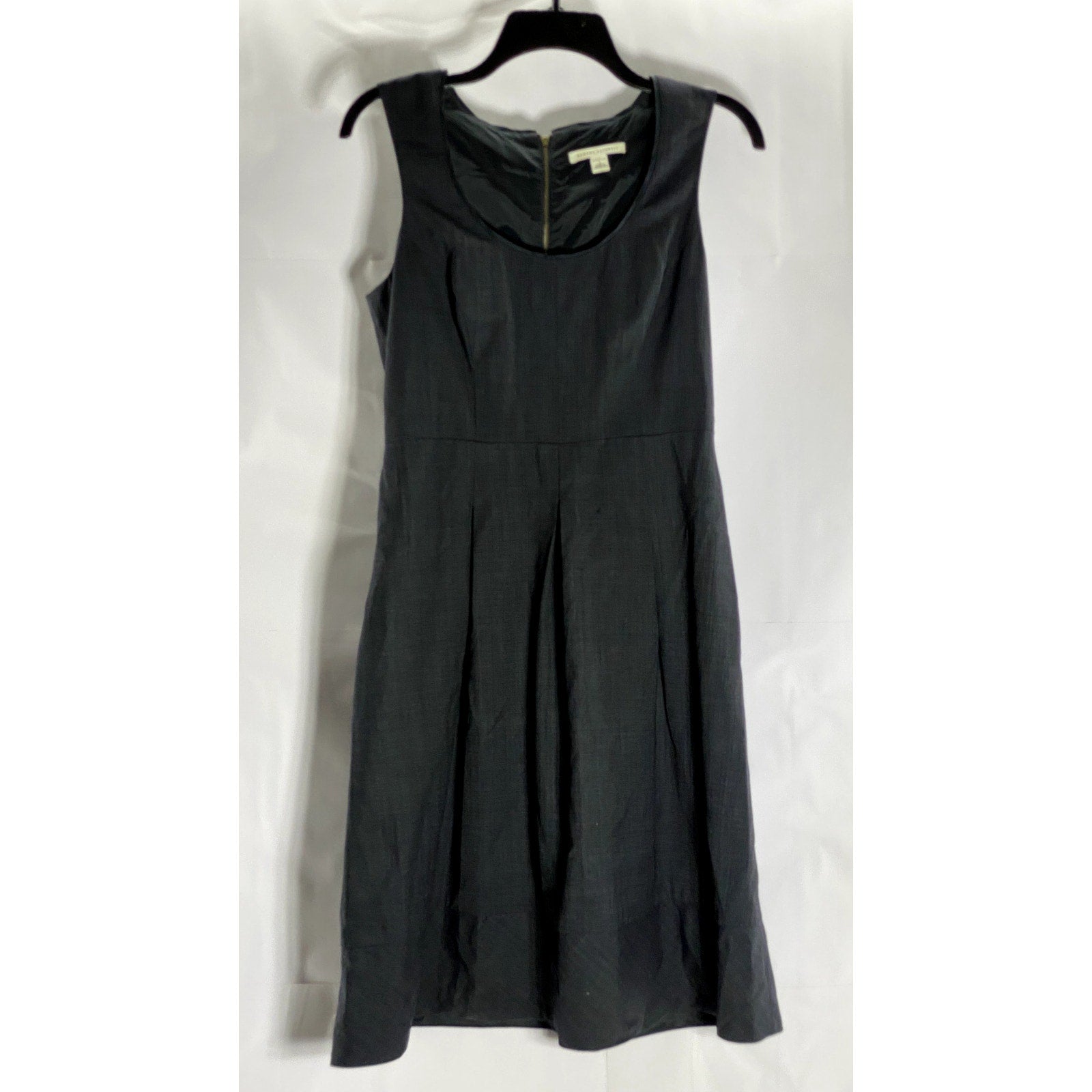BANANA REPUBLIC Women's Black Scoop-Neck Stretch Sleeveless Wool Dress SZ 4