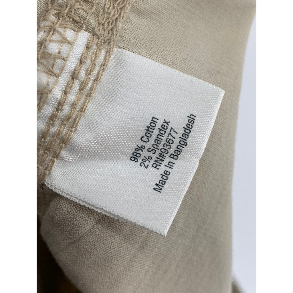 UNBRANDED Women's Plus Tan Cargo Roll-Hem Straight Leg Pant SZ 20W