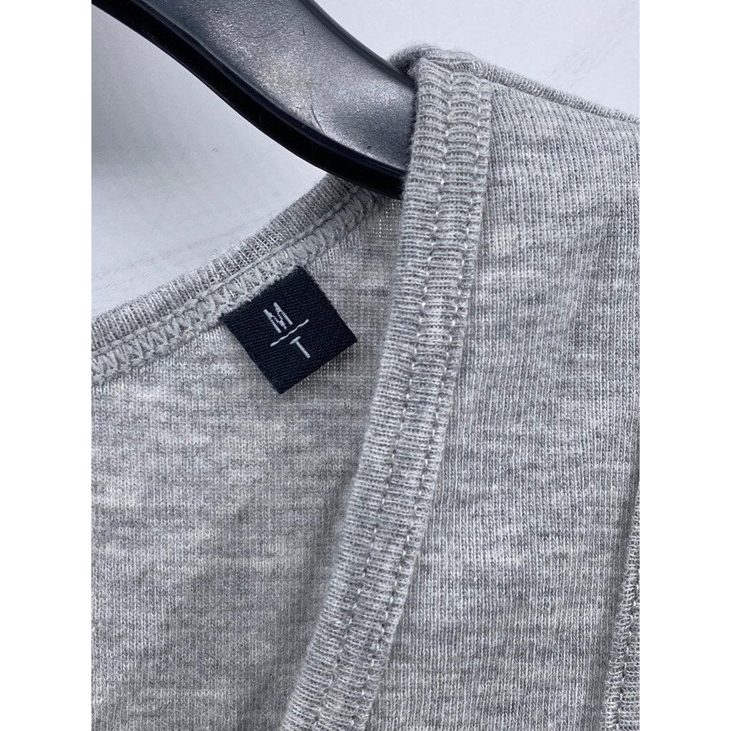 AMERICAN TALL Men's Light Gray Casual Crewneck Sleeveless Underlayer Tank SZ M-T