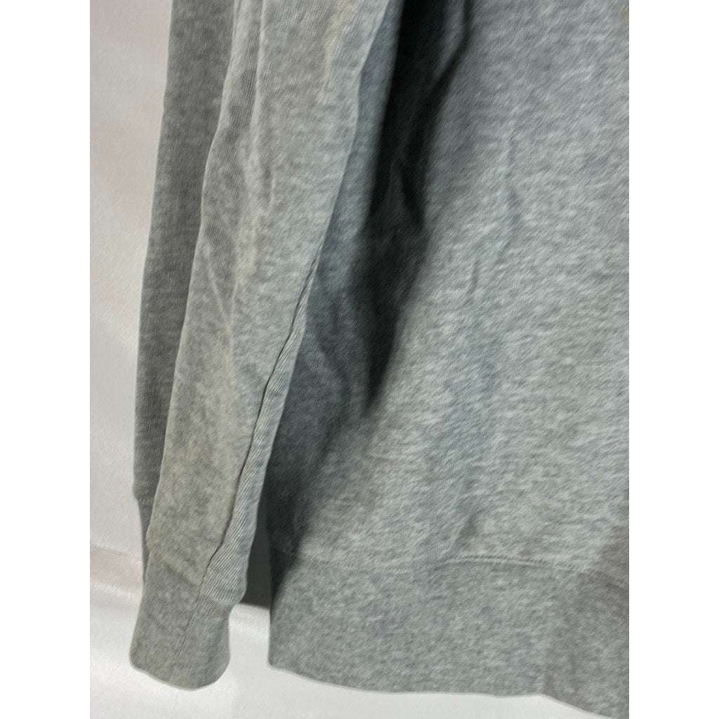 A.P.C RUE MADAME PARIS Men's Heather Gray APC19-87 Logo Crewneck Sweatshirt SZXL